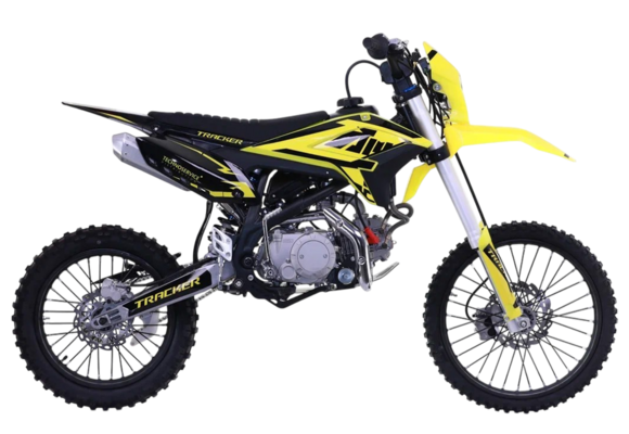 Питбайк Apollo TRACKER 150X-LE 19/16 Черно-желтый (фара, электростартер) pitbikemarket.ru