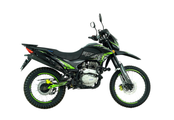 Мотоцикл эндуро ROCKOT XR250 (черный/зеленый, 21/18, ЭПТС) pitbikemarket.ru