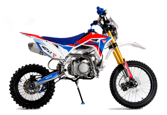 Питбайк MOTAX MX 125 (17/14) белый-белый-синий pitbikemarket.ru
