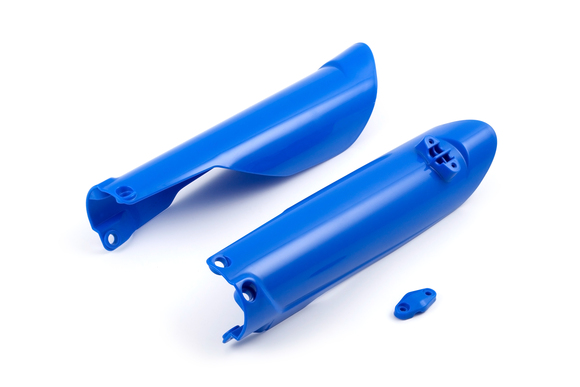 Защита перьев для эндуро мотоцикла под 48 вилку HTW/WP/MNT, синие (Рама К8) pitbikemarket.ru