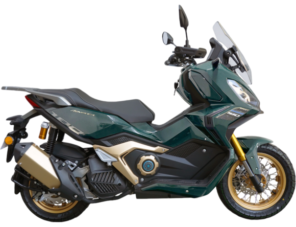 Скутер Motosuper Adviser 180 Green (зеленый) + Gold rims pitbikemarket.ru