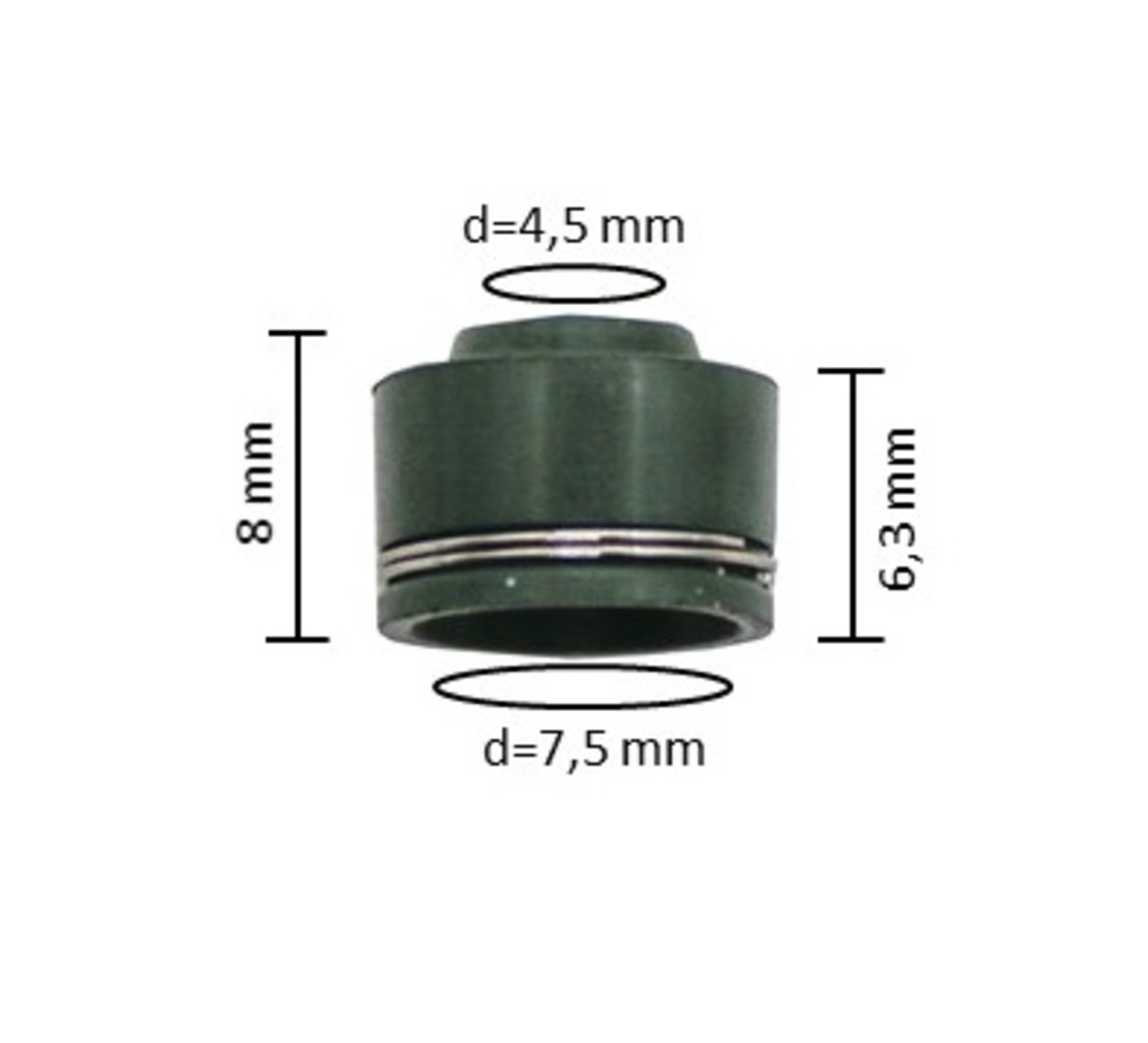 Маслосъёмные колпачки (сальники клапанов) YX160 OEM-1